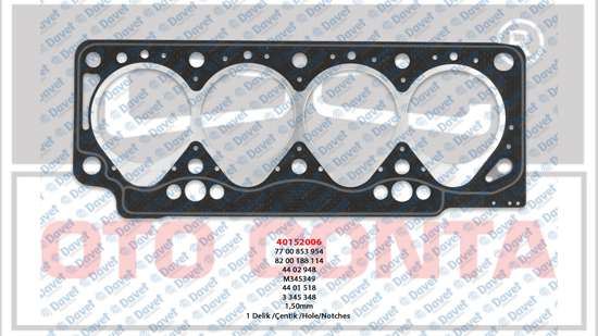 OTOCONTA 40152006 Silindir Kapak Conta Super 1.50mm Kangooo Td Exp. Megane 1.9d 1.5 Mm  ####